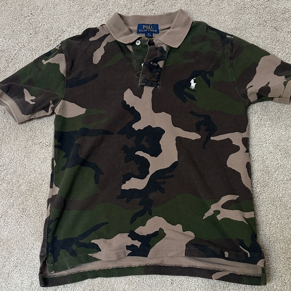 Boys Polo Ralph Lauren Camouflage Polo Shirt